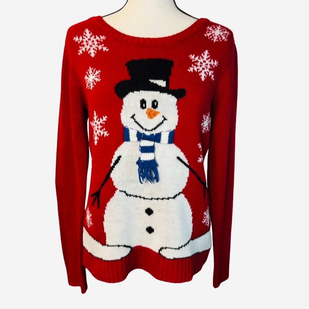 Carolyn Taylor Women’s Snowman Christmas Sweater Size M